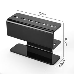 Acrylic Eyelash Tweezer Storage Holder Stand 6 Holes Tweezers Stand Shelf Holder Eyelashes Extension Makeup Tool