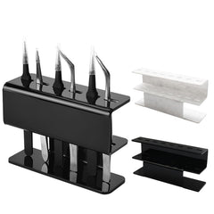 Acrylic Eyelash Tweezer Storage Holder Stand 6 Holes Tweezers Stand Shelf Holder Eyelashes Extension Makeup Tool