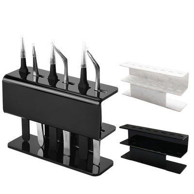 Acrylic Eyelash Tweezer Storage Holder Stand 6 Holes Tweezers Stand Shelf Holder Eyelashes Extension Makeup Tool