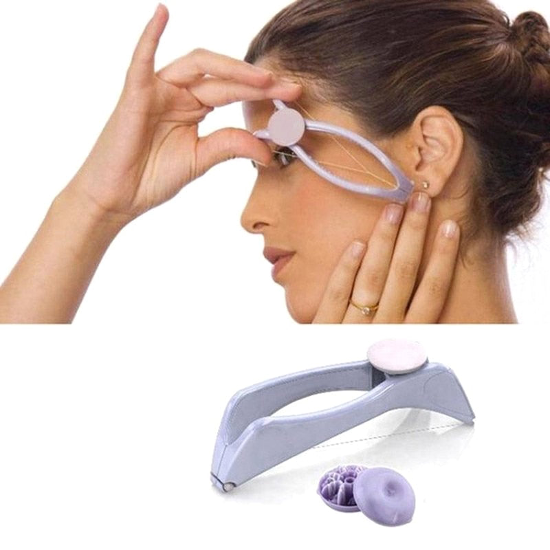Epilation Rope Face Cotton Epilator thread Hair Remove string wire Clip Set OPP bag