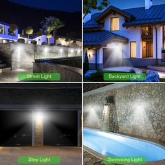 1/2/4PCS New Solar Lights Outdoor Wall Lamp PIR Motion Sensor 100LED Solar Powered Sunlight Street Light for Garden Courtyard