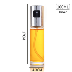 100ml Olive Oil Sprayer Dispenser for Cooking Food-Grade Glass Vinegar Bottle For BBQ Making Salad Baking Frying Kitchen
