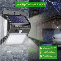 1/2/4PCS New Solar Lights Outdoor Wall Lamp PIR Motion Sensor 100LED Solar Powered Sunlight Street Light for Garden Courtyard