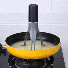 1PCS Automatic Kitchen Tool Triangle Stirrer Egg Beater Plastic Material Non-Slip Handle for Mixing Sauce/Cream (Home  Use)