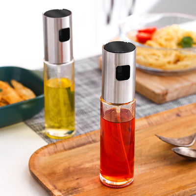 100ml Olive Oil Sprayer Dispenser for Cooking Food-Grade Glass Vinegar Bottle For BBQ Making Salad Baking Frying Kitchen