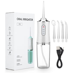 Dental Water Jet Flosser Mouthwash Machine Portable Oral Irrigator For Teeth Whitening Teeth Cleaning Healthy 220ml
