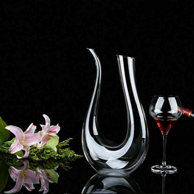 1500ml Crystal U-shaped Wine Decanter Gift Box Swan Decanter Creative Wine Separator