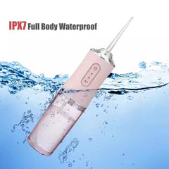 Dental Water Jet Flosser Mouthwash Machine Portable Oral Irrigator For Teeth Whitening Teeth Cleaning Healthy 220ml